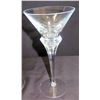 Image 2 : Pair of Stemmed Tall Martini Glasses, Approx. 9" H