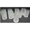 Image 1 : Qty 9 Lalique Frosted Beverage Glasses, Approx. 5" H