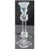 Image 2 : Pair of Crystal Pillar Candleholders, Approx. 9.5" H, Marked 'VSL'