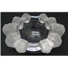 Image 1 : Lalique (France) Bowl with Frosted Rim 8.5" x 7" x 3.5" H