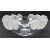 Image 3 : Lalique (France) Bowl with Frosted Rim 8.5" x 7" x 3.5" H