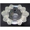 Image 2 : Lalique (France) Bowl with Frosted Rim 8.5" x 7" x 3.5" H