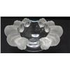 Image 1 : Lalique (France) Bowl with Frosted Rim 8.5" x 7" x 3.5" H