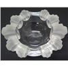 Image 2 : Lalique (France) Bowl with Frosted Rim 8.5" x 7" x 3.5" H