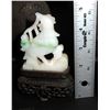 Image 8 : Pair of Ceramic Urns, Pair of Cloisonne Jars, Carved Natural Stone Figurines, etc