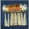 Image 8 : Gold Tone Oneida Flatware Set