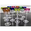 Image 1 : Qty 14 Baccarat Genova Tall Crystal Stemmed Glasses (slightly smaller than wine glasses)