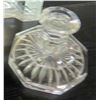 Image 2 : Misc. Crystal: Bulova Clock, Candlestick Holder, Decanter Top