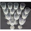 Image 2 : Qty 13 Lalique Stemmed Crystal Wine Glasses w/ Frosted Cherub Wing Detail