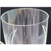 Image 8 : Qty 13 Lalique Stemmed Crystal Wine Glasses w/ Frosted Cherub Wing Detail