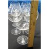 Image 2 : Qty 7 Large Wine Glasses, Approx. 7.5" H