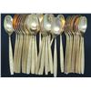 Image 2 : Gold Tone Flatware Set, Stainless Steel Bladed, Marked 'VS'