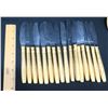 Image 8 : Gold Tone Flatware Set, Stainless Steel Bladed, Marked 'VS'