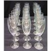 Image 1 : Qty 18 Champagne Glasses, Etched '2014'