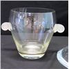 Image 2 : Glass Champagne/Wine Bucket (8.5"H, 8" Dia.) & Misc. Crystal Lid (lid does not match up w/bucket)