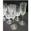Image 2 : Qty 7 Stemmed Crystal Beverage Glasses & 2 Crystal Tumblers