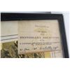 Image 2 : Framed Iwo Jima Scene with 1965 USMC Honorary Recruiter Certification (Alabama)