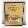 Image 1 : 1990 Jim Nabors Santa Fe, NM 'Honorary Citizen' Appreciation Plaque