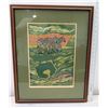 Image 8 : Framed Signed Art, Zebras, 1969 (Ltd. Ed. 143 of 200)