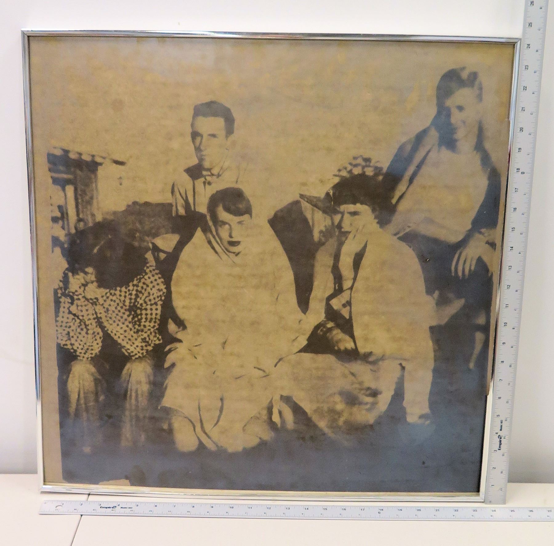 Framed Black & White Photograph, Unknown Persons - Oahu Auctions
