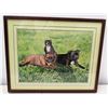 Image 1 : Framed Art, 3 Dogs (Jim Nabors' Dogs)