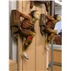 Image 2 : Pair of Large Painted Ceramic Wall Décor (pointed foot on each is broken)