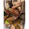 Image 8 : Pair of Large Painted Ceramic Wall Décor (pointed foot on each is broken)