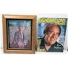 Image 1 : Large Framed Jim Nabors Photo & 2007 Cover 'Generations Hawaii' (frame not intact)