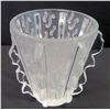 Image 2 : Lalique Tapered Frosted Vase, 7" H