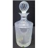 Image 2 : Lalique Frosted Decanter w/ Figures in Relief , 9" H