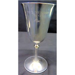 Stemmed Goblet, Italy, Inscription 'Top O' the Mornin to Ya Jim, Sean 12-2-74'