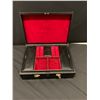 Image 2 : Black Leather Jewelry/Keepsake Box w/ Initials JN