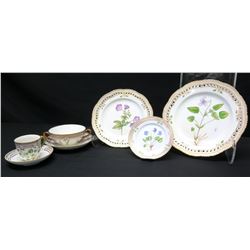 Royal Copenhagen Flora Danica  7-Pc Set: Dinner, Salad, Bread-and-Butter Plates, Soup Cup, Teacup & 