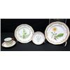 Image 1 : Royal Copenhagen Flora Danica  5-Pc Set: Dinner, Salad, Bread-and-Butter, Teacup & Saucer