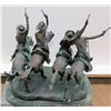 Image 8 : Large Frederic Remington Bronze Sculpture "Coming Through the Rye" 30"W x 20"D x 28"H
