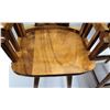 Image 20 : Pair of Koa Wood Swivel Bar-Height Chairs, 42" Back Ht., 21"W
