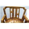 Image 26 : Pair of Koa Wood Swivel Bar-Height Chairs, 42" Back Ht., 21"W