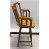 Image 35 : Pair of Koa Wood Swivel Bar-Height Chairs, 42" Back Ht., 21"W