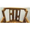 Image 6 : Pair of Koa Wood Swivel Bar-Height Chairs, 42" Back Ht., 21"W