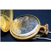 Image 2 : 18K Gold Pocket Watch w/ Marking 'Remontoir Ancre Ligne Droite 17 Rubis'