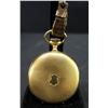 Image 6 : 18K Gold Pocket Watch w/ Marking 'Remontoir Ancre Ligne Droite 17 Rubis'