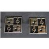 Image 4 : 3 Pairs of Cuff Links: Pearls, Musical Notes, State of Tennessee