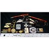 Image 22 : Misc. Pens, Pendants, Keychains, Sterling Silver Plane & Memorabilia