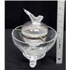 Image 22 : Lalique Igor Crystal Caviar Bowl, 8" Dia, 10"H