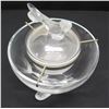 Image 3 : Lalique Igor Crystal Caviar Bowl, 8" Dia, 10"H