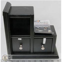 SMALL BLACK VICTOR DESK ORGANIZER