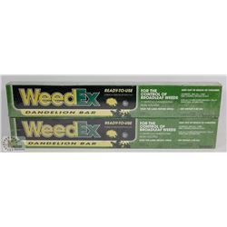 2 WEEDEX DANDELION BARS