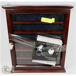 GOLF BALL DISPLAY CASE & GOLF BALL ENGRAVER KIT