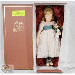 R. JOHN WRIGHT GENEVIEV DOLL WITH DOCUMENTATION.