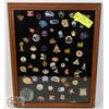 Image 1 : FRAMED PIN COLLECTION.